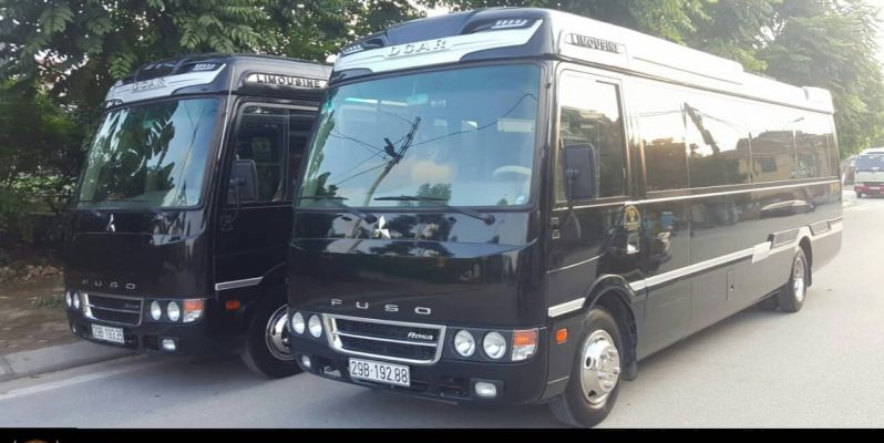 Cho thuê xe Limousine đi Chùa Hương xe Fuso 19 chỗ