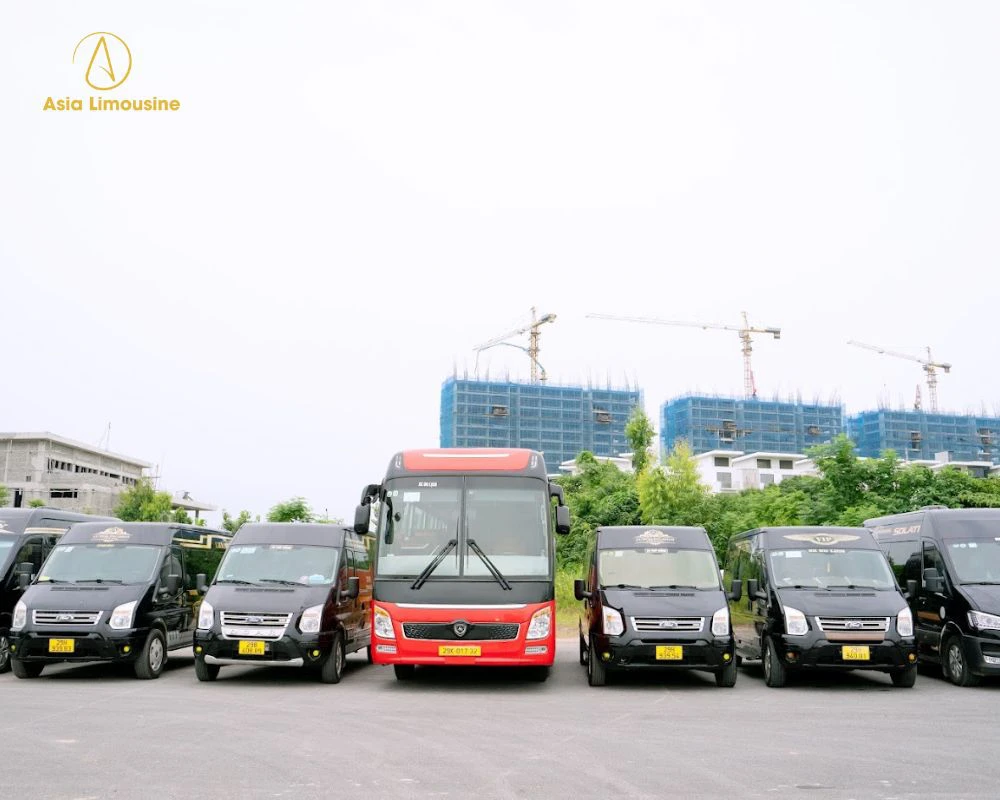 Đội xe limousine hiện đại, cao cấp của nhà xe Asia Limousine