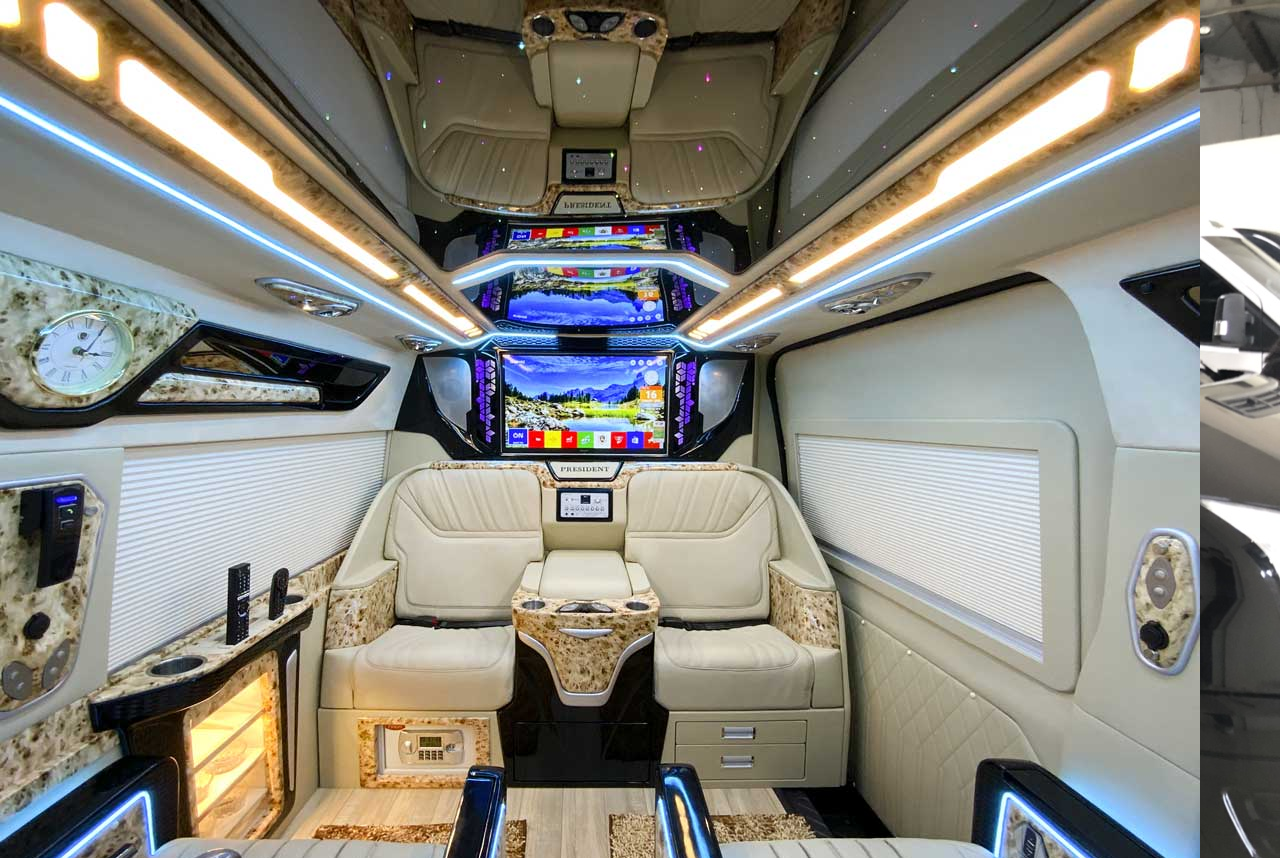 Nột thất xe Dcar Limousine cao cấp