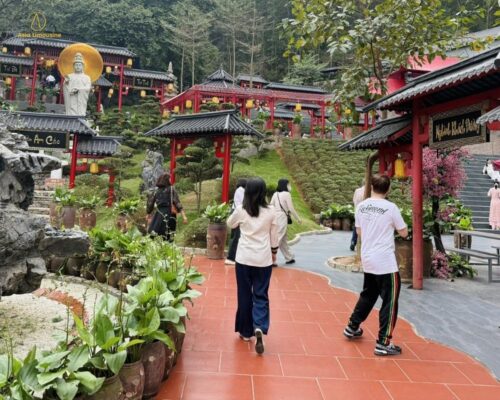 Tham quan chụp ảnh tại chùa