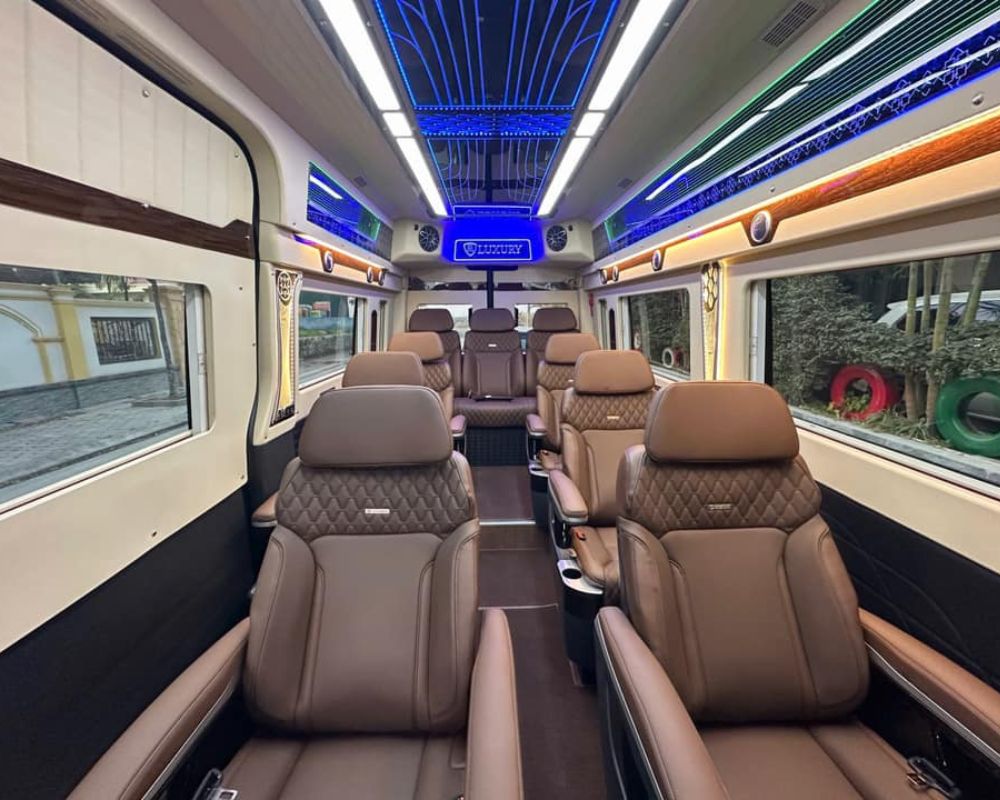 Ghế ngồi xe limousine 12 chỗ