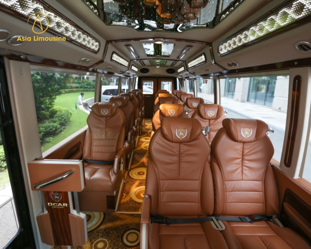 Ghế ngồi xe Fuso Limousine 16 chỗ